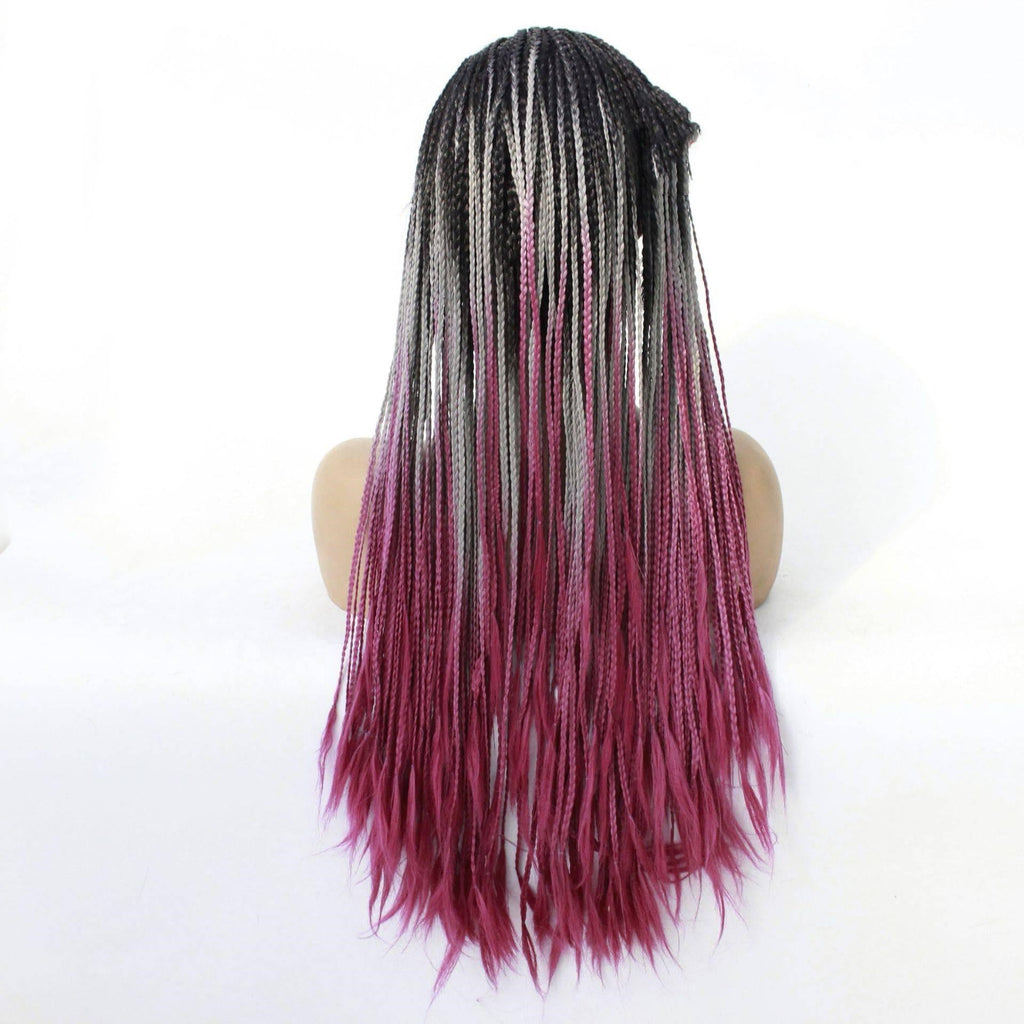 Europe Lady Double Braided Wig Black Fro - IVOIRART.COM