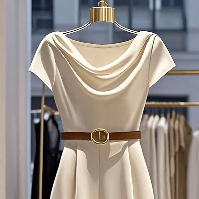 European And American Elegant Style Satin Jumpsuit - IVOIRART.COM