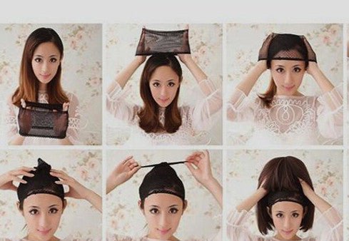 European And American Front Lace Wig Mid-Point Black Long Straight Hair - IVOIRART.COM