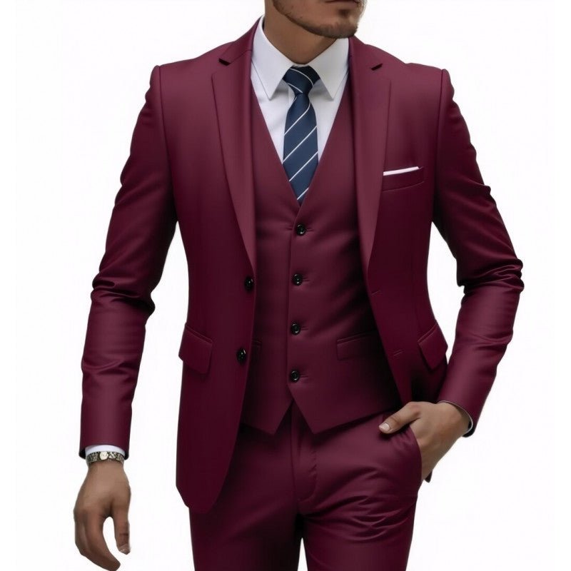 European And American Men's New Business Casual Suit Set - IVOIRART.COM