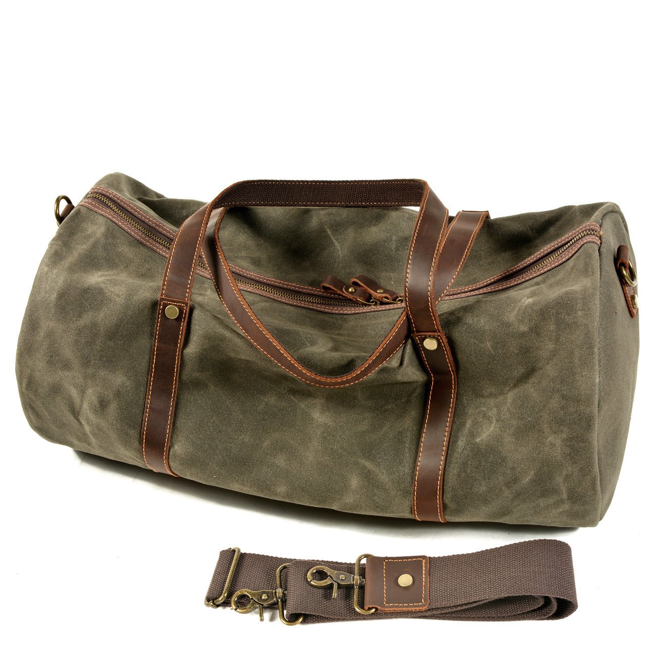 European And American Retro Foldable Travel Bag Portable Large-Capacity Waterproof Gym Bag Large-Capacity Leisure Outdoor Shoulder Bag - IVOIRART.COM