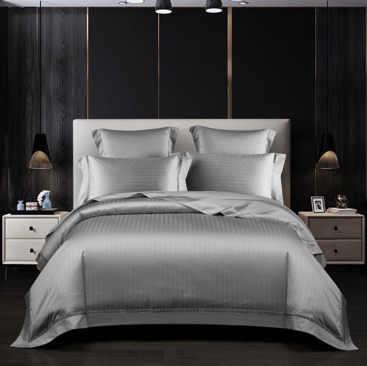 European Jacquard Four Piece Satin Bedding - IVOIRART.COM