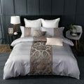 European-style model house multi-piece cotton satin four-piece seven-piece suit - IVOIRART.COM