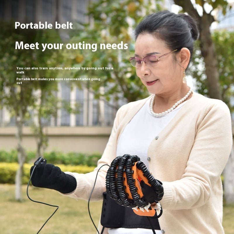 Exclusive For Cross-border Rehabilitation Robot Gloves Trainer Elderly Stroke Hemiplegia Five Fingers Finger Hand Training - IVOIRART.COM
