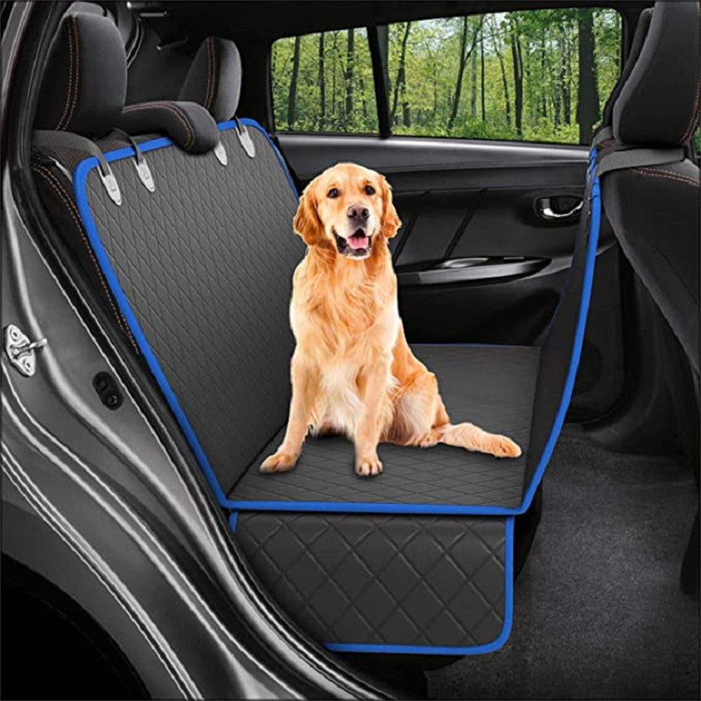 Housse Protectrice avec Maille pour Siège Arrière Voiture Chien, Sécurité Confort Voyage