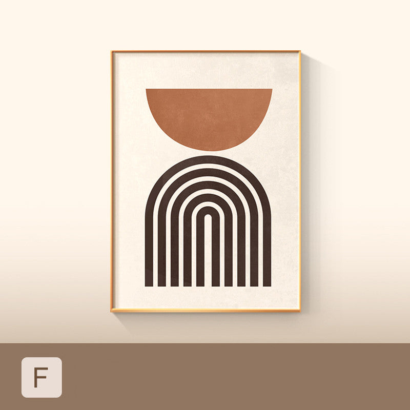 Affiche Géométrique Colorée Minimaliste Impression sur Toile