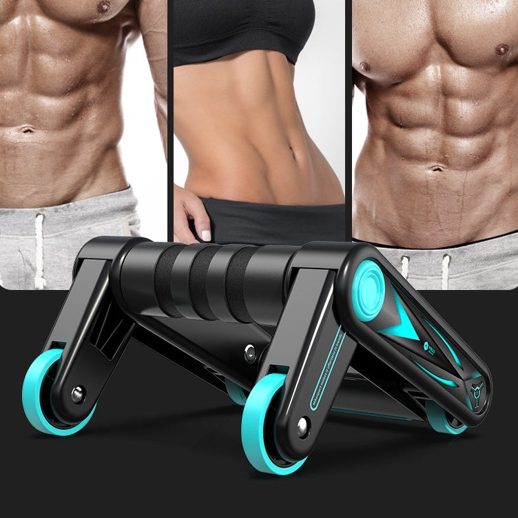 Roue abdominale pliable multifonctionnelle pour homme - équipement fitness maison
