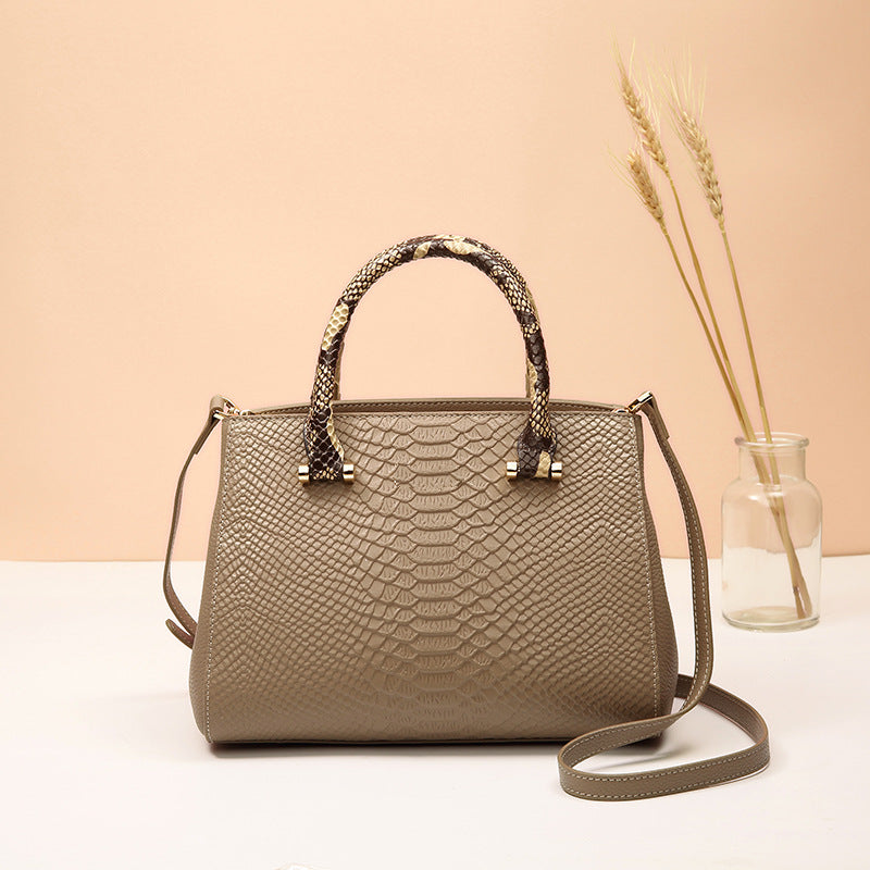 Sac à Main Femme en Cuir de Première Couche de Peau de Vache, Élégant et Doux