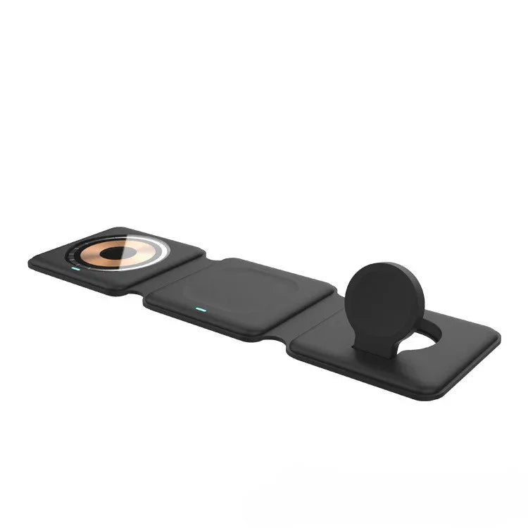 Chargeur sans fil pliable 3-en-1 élégant avec aimant - IVOIRART.COM