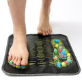 Tapis de Massage pour Pieds Effet Pavé, Coussin Relaxant avec Physiothérapie Infrarouge