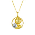 Collier Serpent du zodiaque chinois en argent sterling S925 plaqué or, Moissanite 1ct D Couleur VVS1, 5,4g, cadeau Benmingnian certifié GRA
