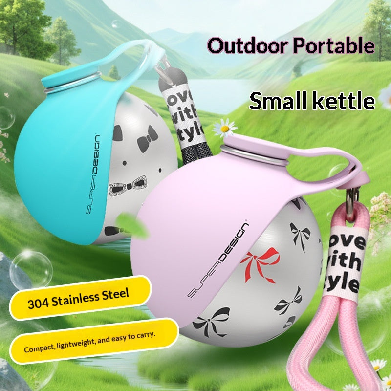 Gourde portable pour chiens en acier inoxydable : eau et nourriture en voyage - IVOIRART.COM