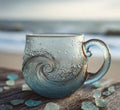 Creative Retro Home Ocean Wave Glass Cup