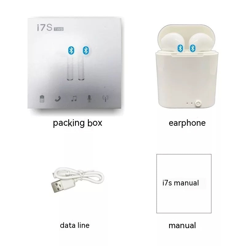 Casque sans fil Bluetooth avec compartiment de charge stéréo S, élégant et pratique