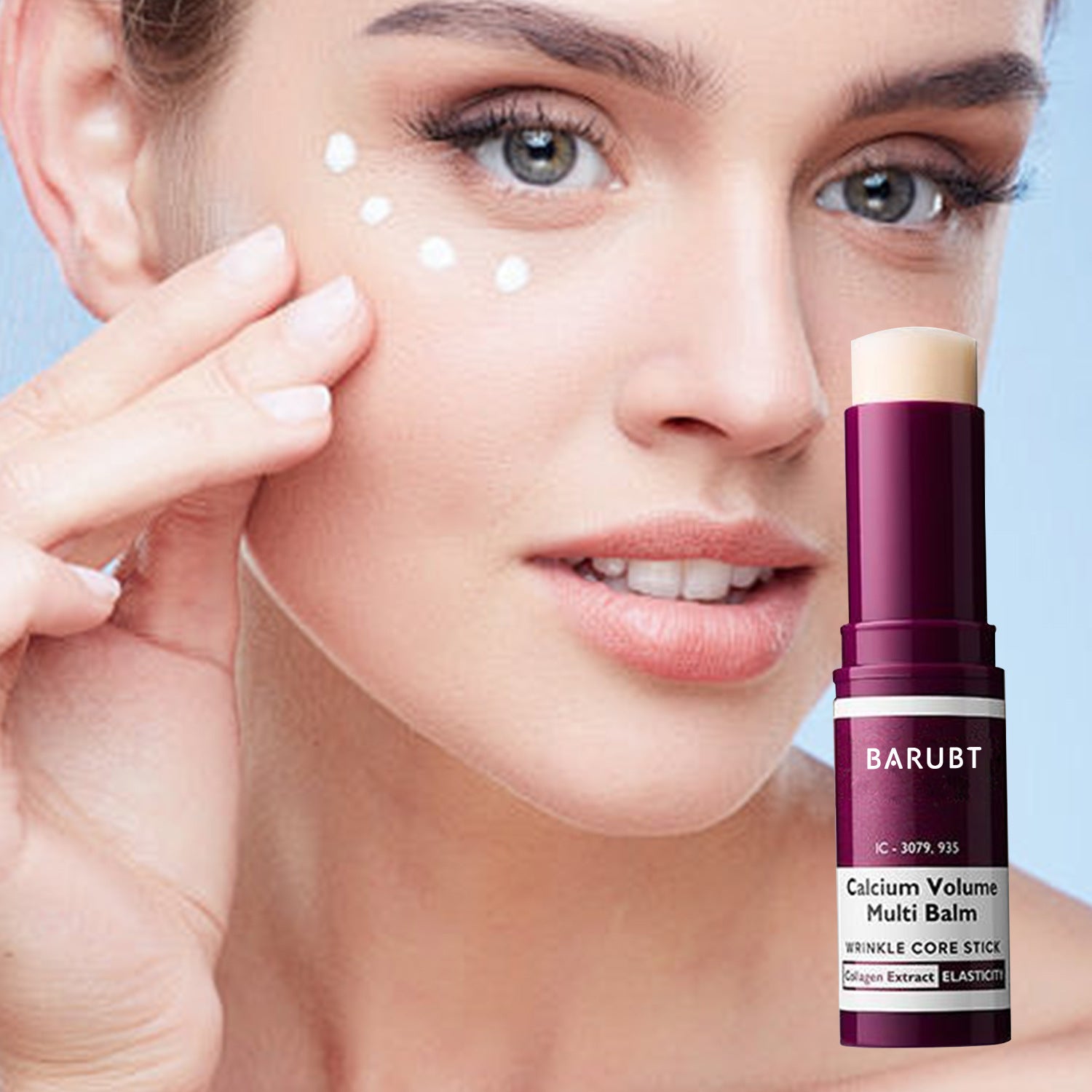 Stick Crème Contour des Yeux Lissant Rides Fines, Estompe Cernes, Raffermit et Raffine