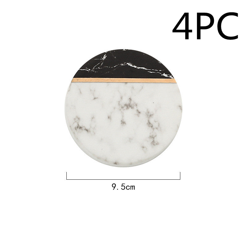 Sous-verre Marbré Phnom Penh Nordique Créatif en Céramique