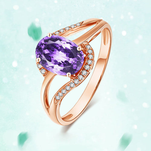 Bague Sophistiquée Haut de Gamme en Plaqué Or Rose 18 carats pour Femme Élégante