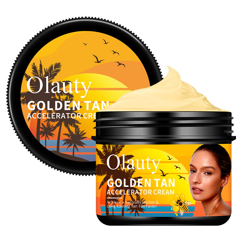 Crème Bronzante Sun-aid pour Plage et Piscine, Lotion Corporelle Teint Blé