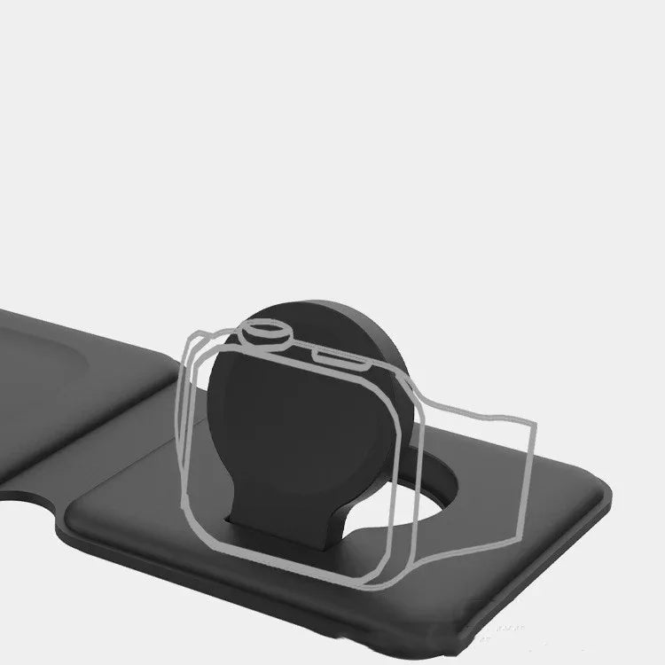 Chargeur sans fil pliable 3-en-1 élégant avec aimant - IVOIRART.COM