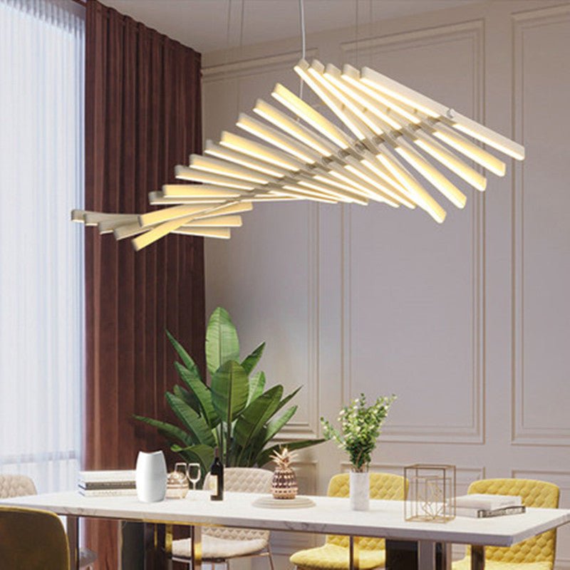 Fashion Fishbone Shape Office Strip Lamps - IVOIRART.COM