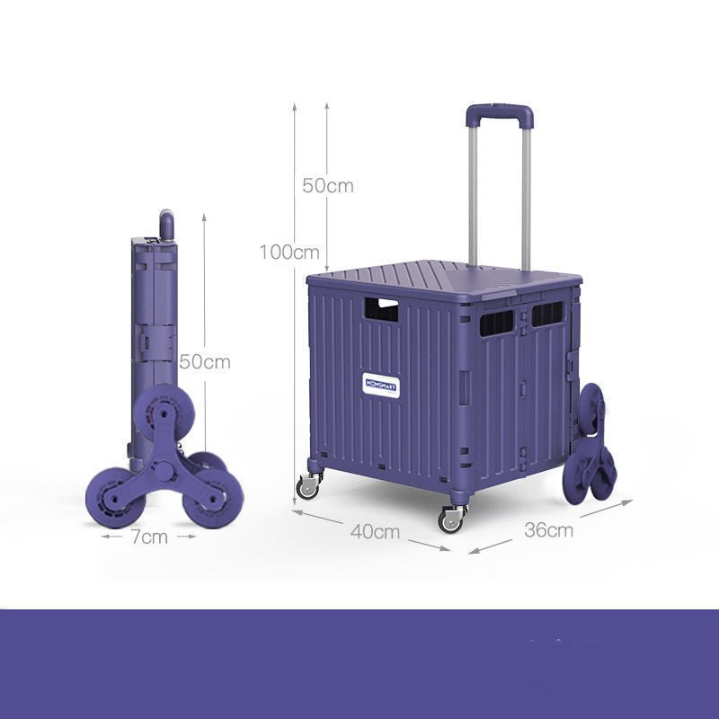 Fashion Folding Trolley Shopping Storage Trolley - IVOIRART.COM