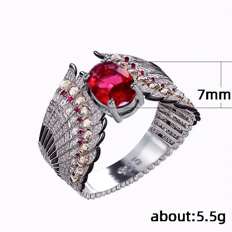Fashion inlaid zircon ladies ring - IVOIRART.COM