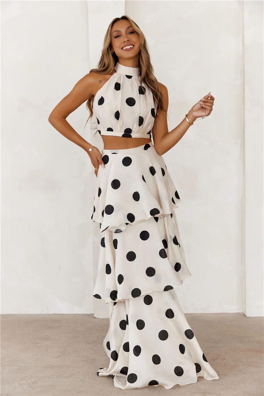 Fashion Trend Polyester Fiber Women's Top Set - IVOIRART.COM