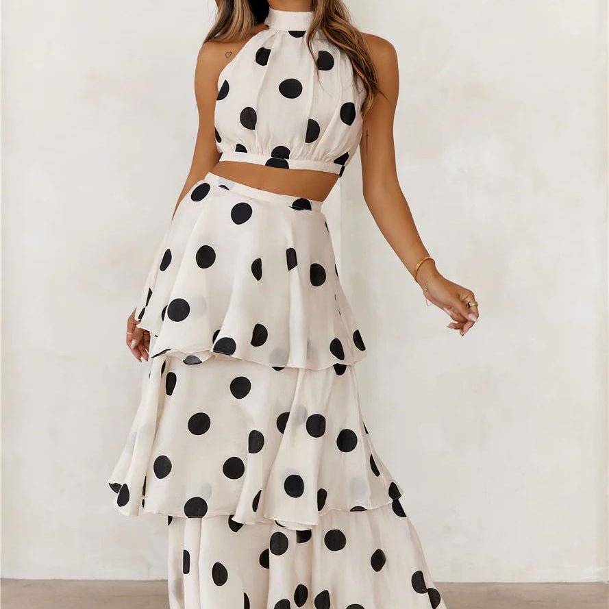 Fashion Trend Polyester Fiber Women's Top Set - IVOIRART.COM
