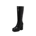 Fashionable High Heel Platform Tall Boots For Women Plus Size - IVOIRART.COM