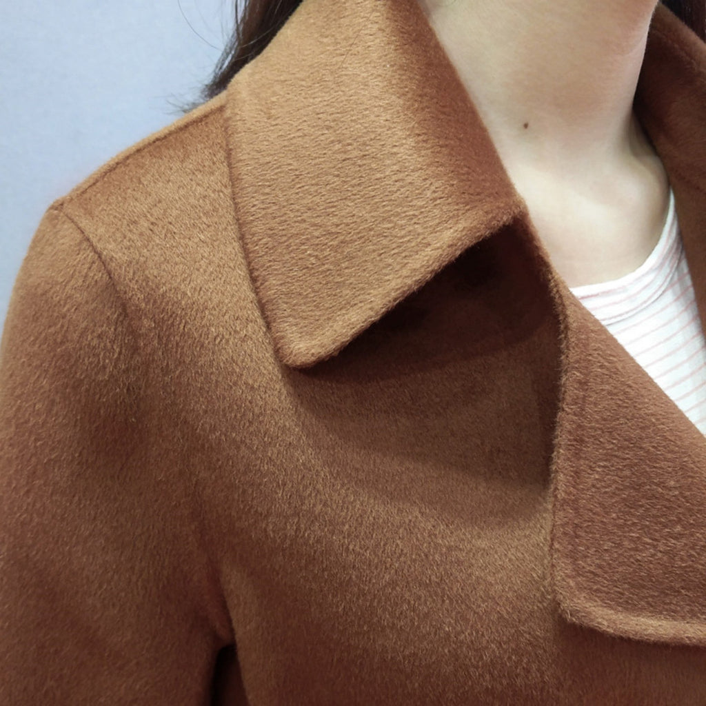 Fashionable Long Knee Length Woolen Jacket - IVOIRART.COM