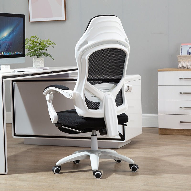 Fauteuil de jeu ergonomique pour ordinateur avec repose-bras articulé et dossier inclinable - IVOIRART.COM