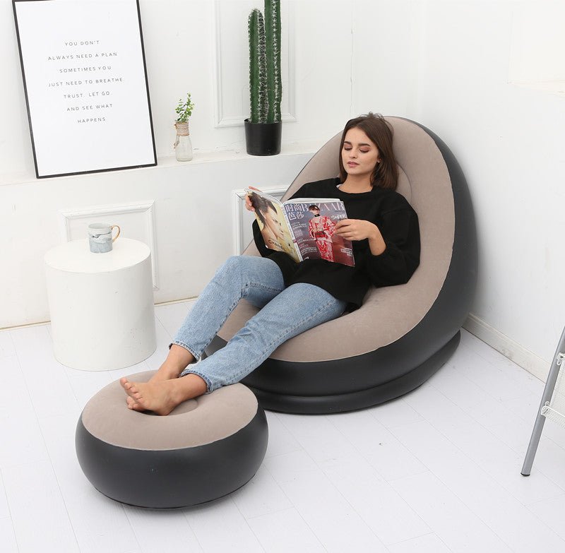 Fauteuil Poire Relaxant avec Canapé Gonflable Pliable - Confort et Élégance - IVOIRART.COM