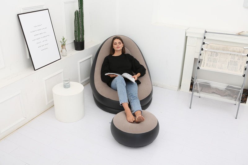 Fauteuil Poire Relaxant avec Canapé Gonflable Pliable - Confort et Élégance - IVOIRART.COM