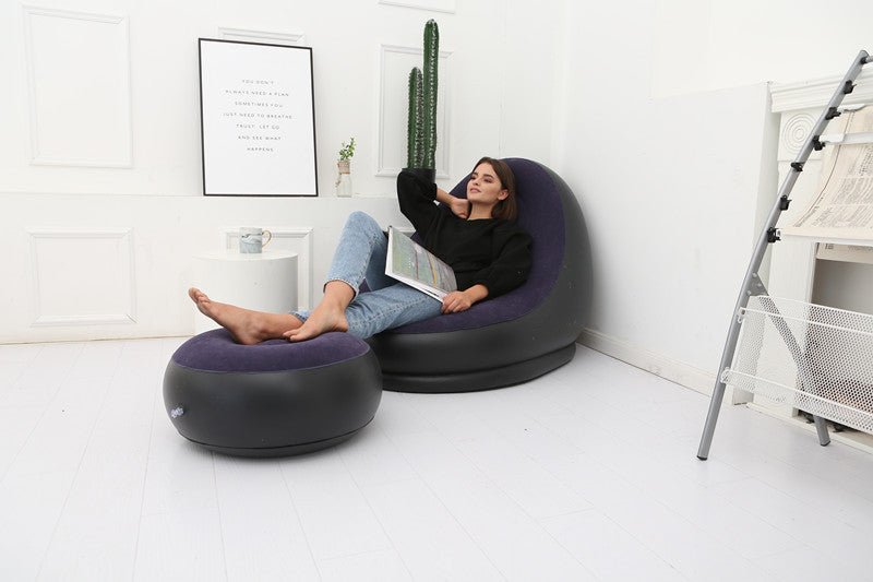 Fauteuil Poire Relaxant avec Canapé Gonflable Pliable - Confort et Élégance - IVOIRART.COM