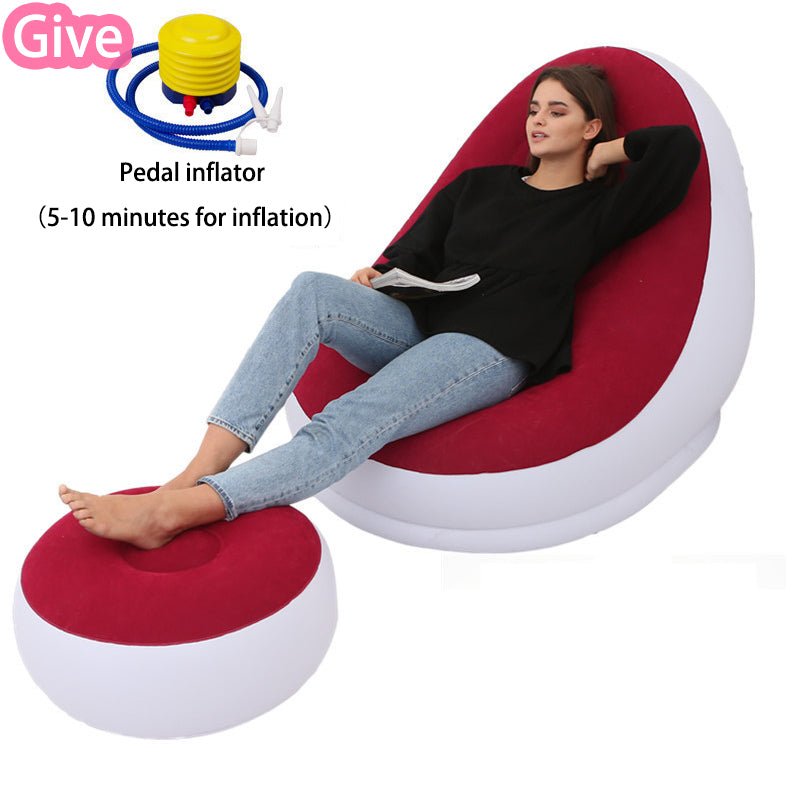 Fauteuil Poire Relaxant avec Canapé Gonflable Pliable - Confort et Élégance - IVOIRART.COM