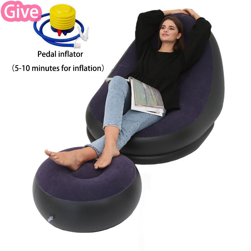 Fauteuil Poire Relaxant avec Canapé Gonflable Pliable - Confort et Élégance - IVOIRART.COM