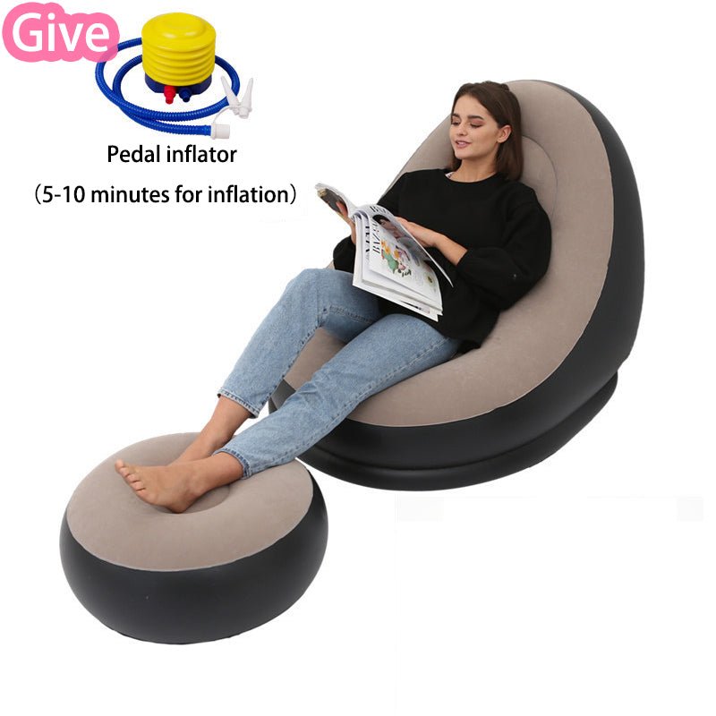 Fauteuil Poire Relaxant avec Canapé Gonflable Pliable - Confort et Élégance - IVOIRART.COM