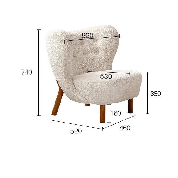Fauteuil Scandinave Une Place Luxe Léger pour Balcon et Salon Moderne - IVOIRART.COM