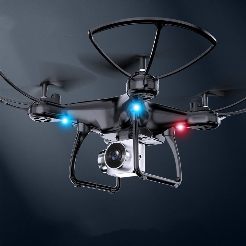 Drone quadricoptère intelligent noir avec caméra HD 4K/6K pour enfants