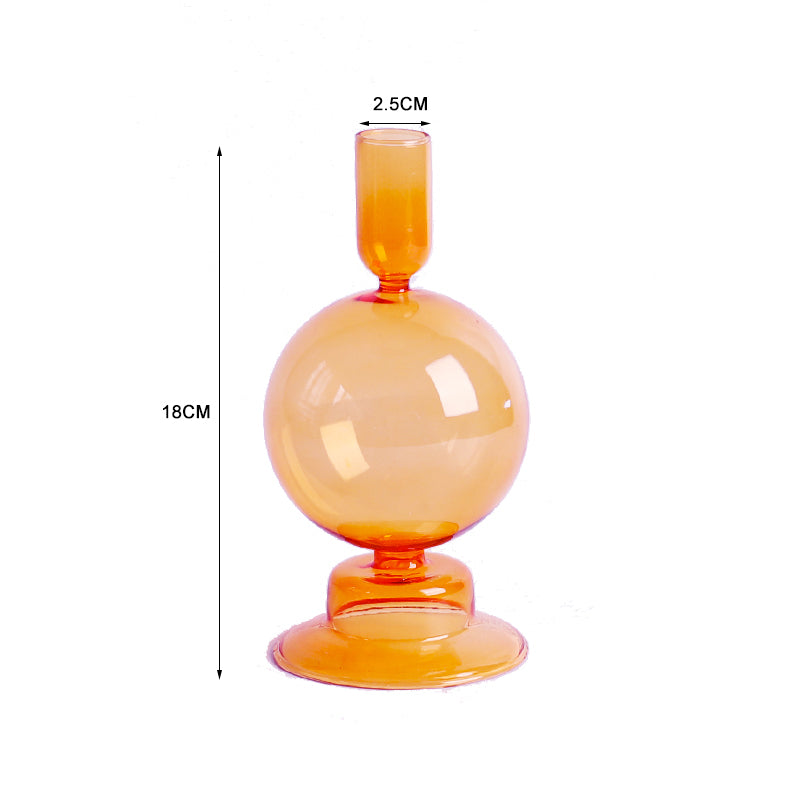 Dîner aux chandelles Porte-bougie en verre créatif Décoration