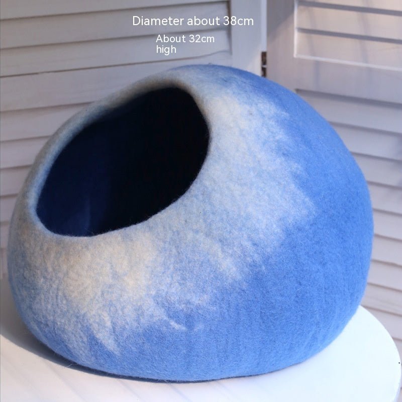 Felt Cat House Cat New Pet Wool Felt Pet Toy - IVOIRART.COM