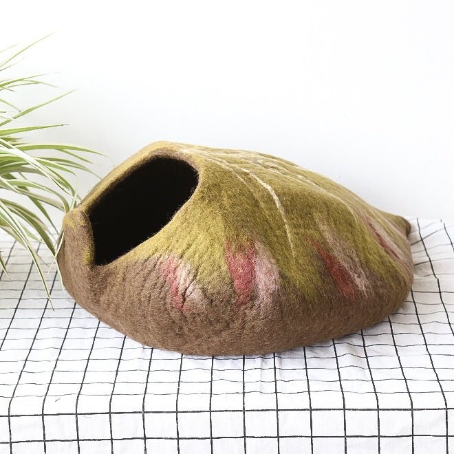 Felt Cat House Cat New Pet Wool Felt Pet Toy - IVOIRART.COM