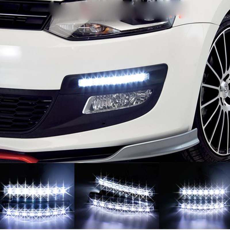 Feu de voiture universel LED haute puissance avec éclairage de jour et antibrouillard - IVOIRART.COM