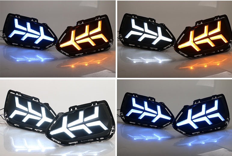 Feux de jour modifiés pour voiture à deux couleurs, lumière LED distincte - IVOIRART.COM