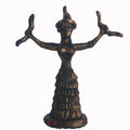 Figurine Déesse Serpent Grecque en Résine Peinte à la Main pour Table de Sable Psychologique - IVOIRART.COM