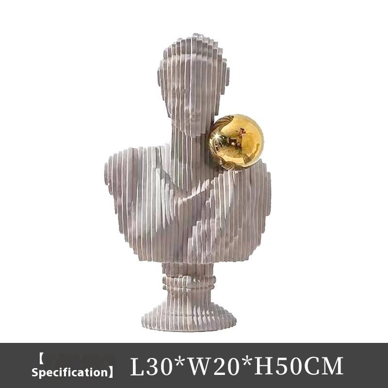 Figurine sculpture féminine moderne luxe légère en résine déco chic art design21 - IVOIRART.COM