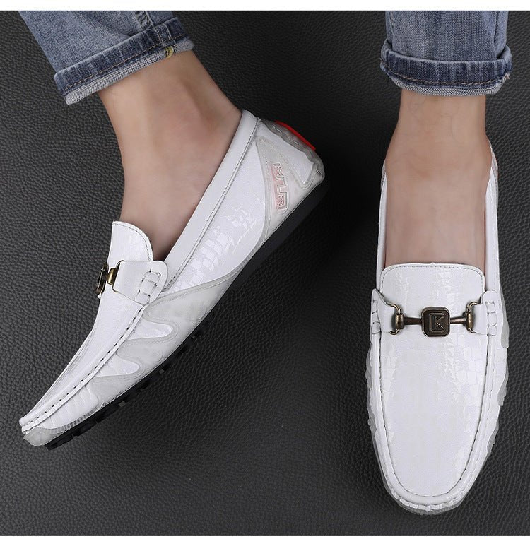 First Layer - Chaussures décontractées en cuir pleine fleur pour homme, confort. - IVOIRART.COM
