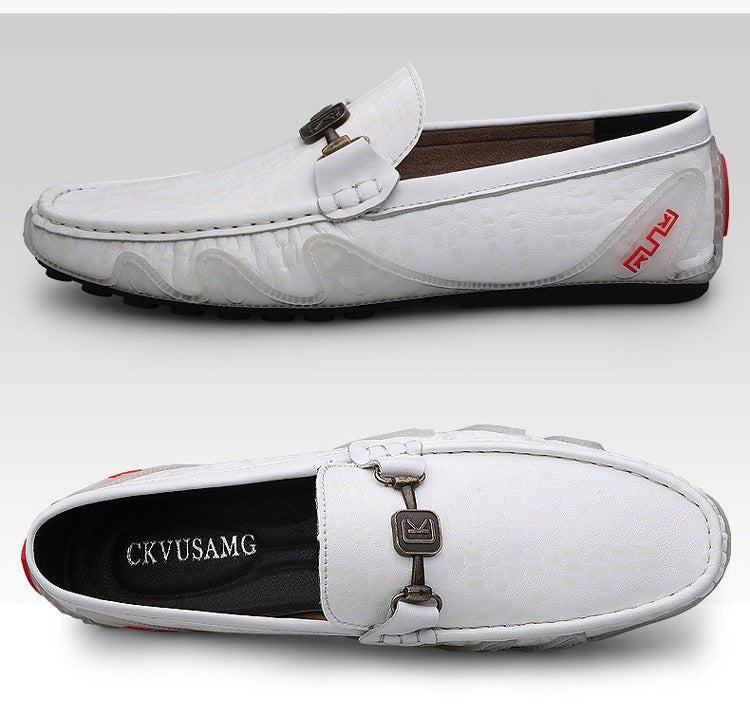 First Layer - Chaussures décontractées en cuir pleine fleur pour homme, confort. - IVOIRART.COM