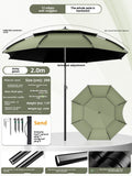 Fishing Umbrella, Fishing & Camping Umbrella, Large Beach Fishing Umbrella, Thickened Sun Protection Outdoor Parasol - IVOIRART.COM