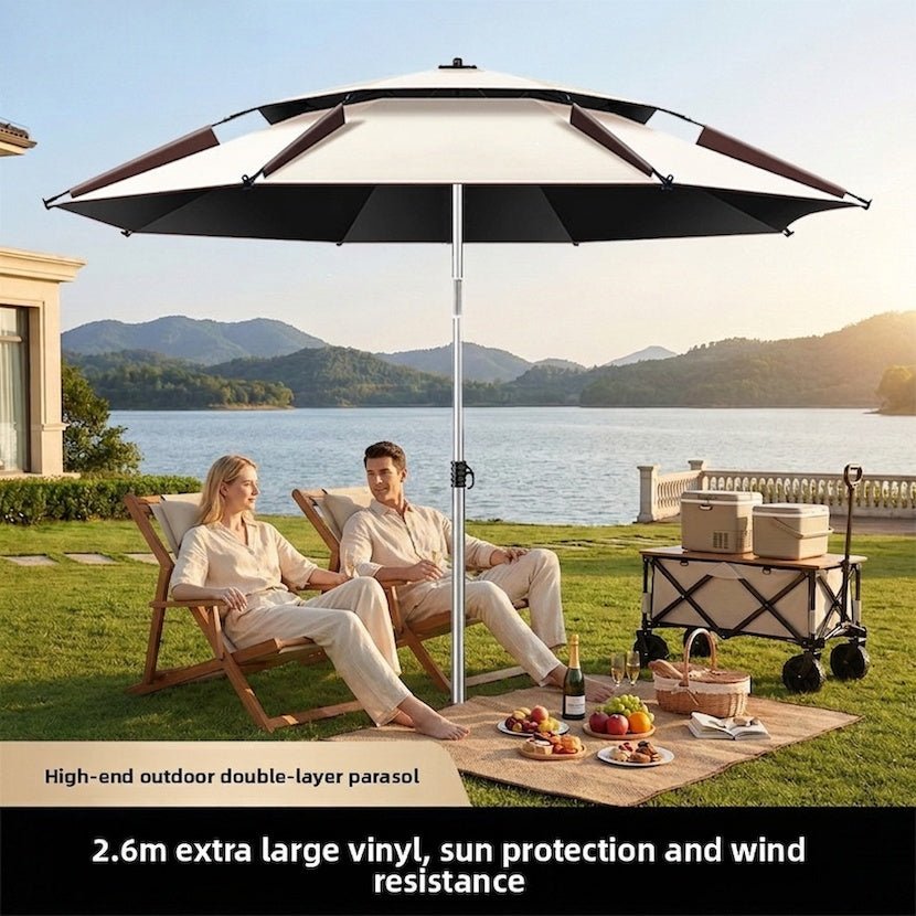 Fishing Umbrella, Fishing & Camping Umbrella, Large Beach Fishing Umbrella, Thickened Sun Protection Outdoor Parasol - IVOIRART.COM